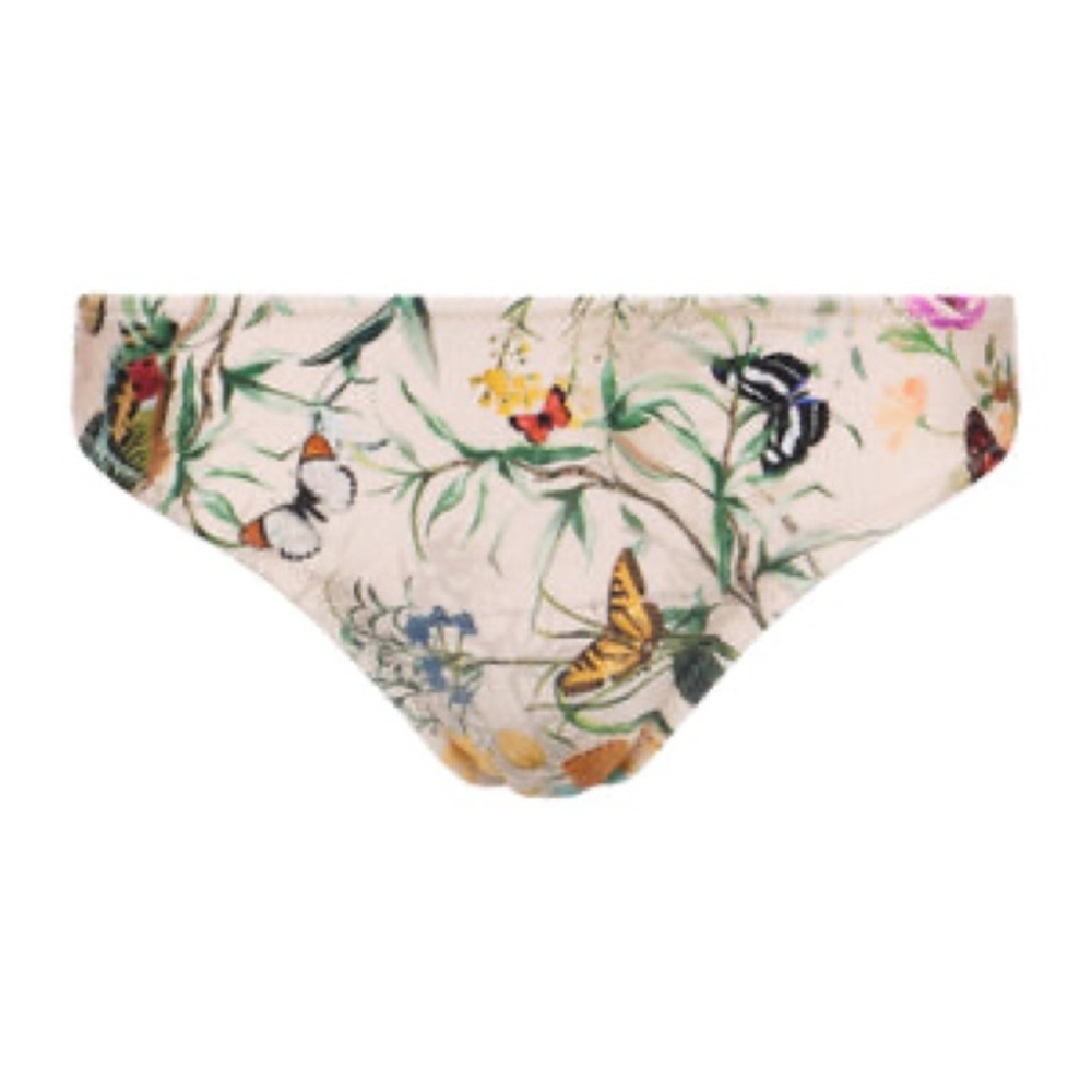 L’Agence vintage white Nicole bikini bottom Size Large New With Tags